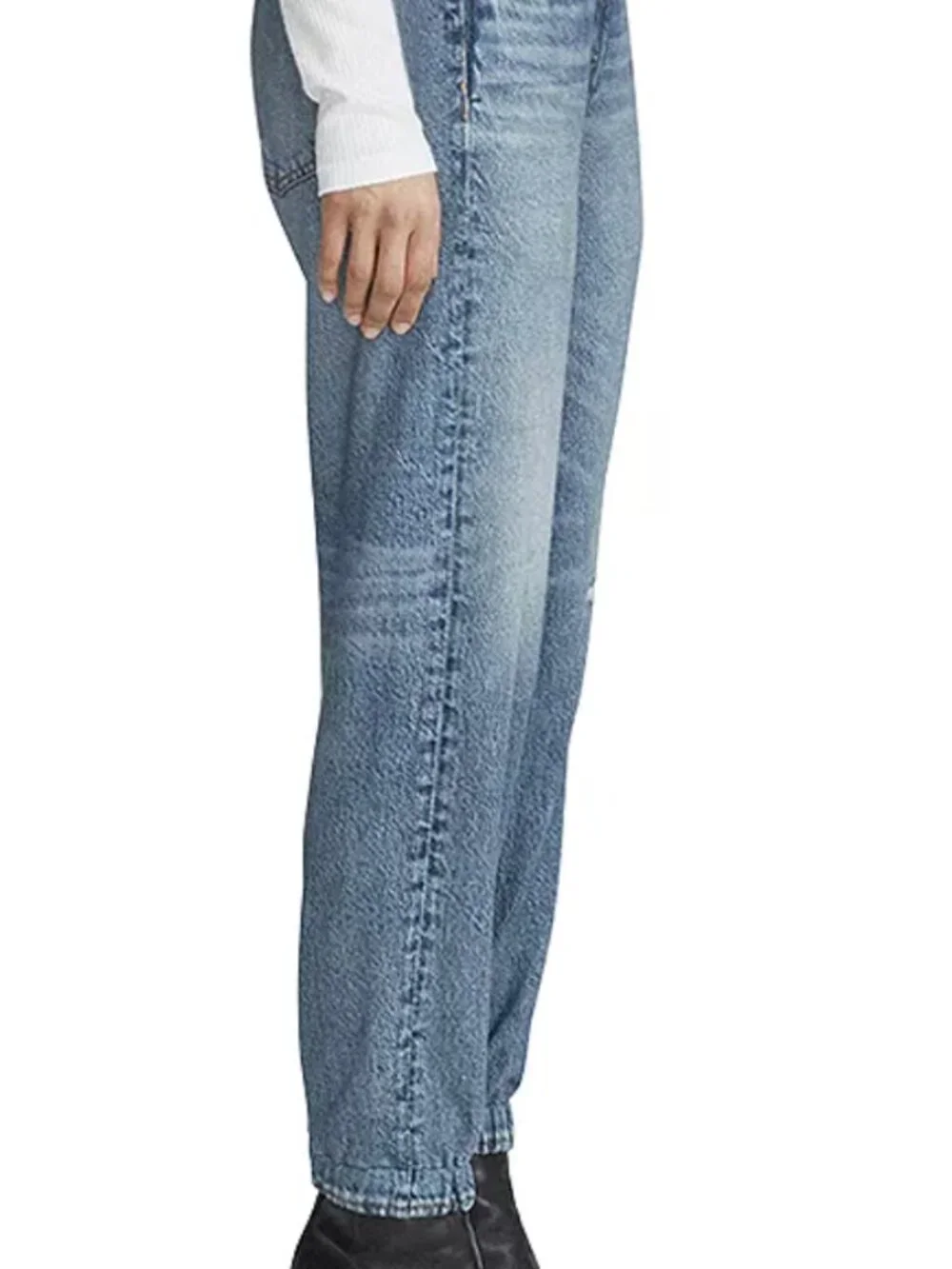rag & bone Light Blue Distressed Denim Jogger Pants